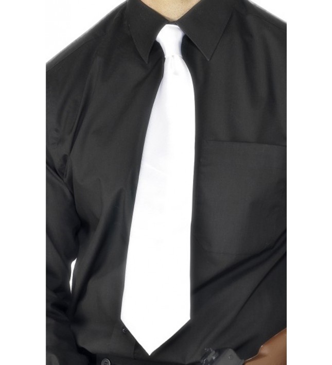 Deluxe White 1920s Gangster Tie