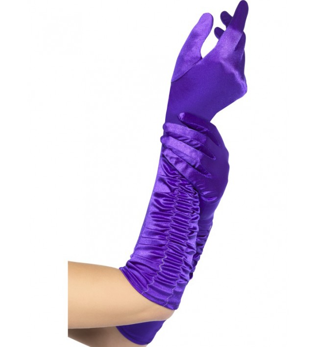 Long Purple Temptress Gloves