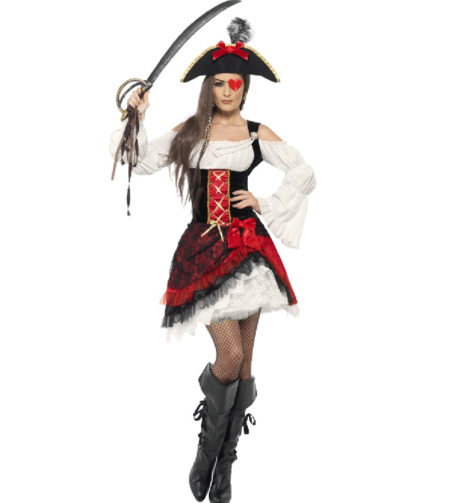 Glamorous Pirate Lady Costume