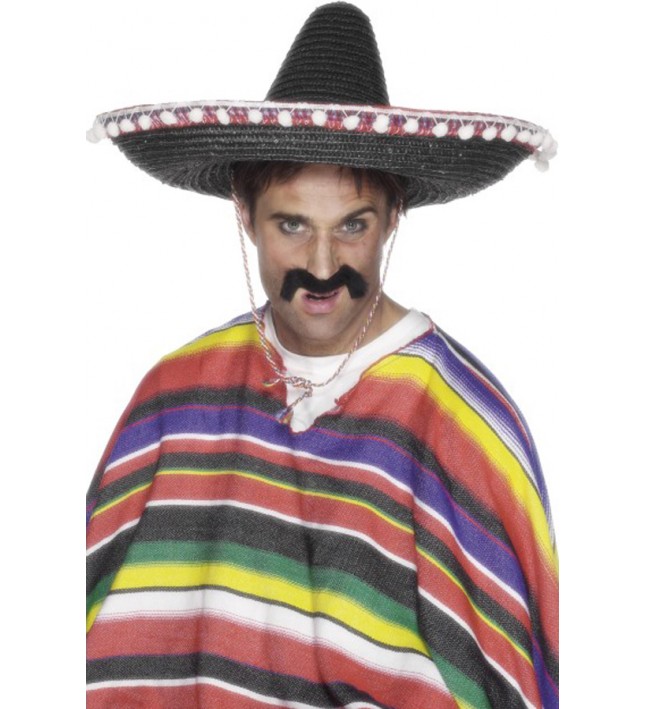 Sombrero Straw Hat Black 