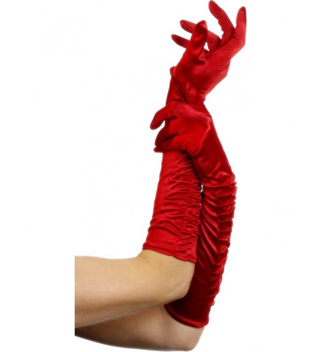 Long Red Temptress Gloves 