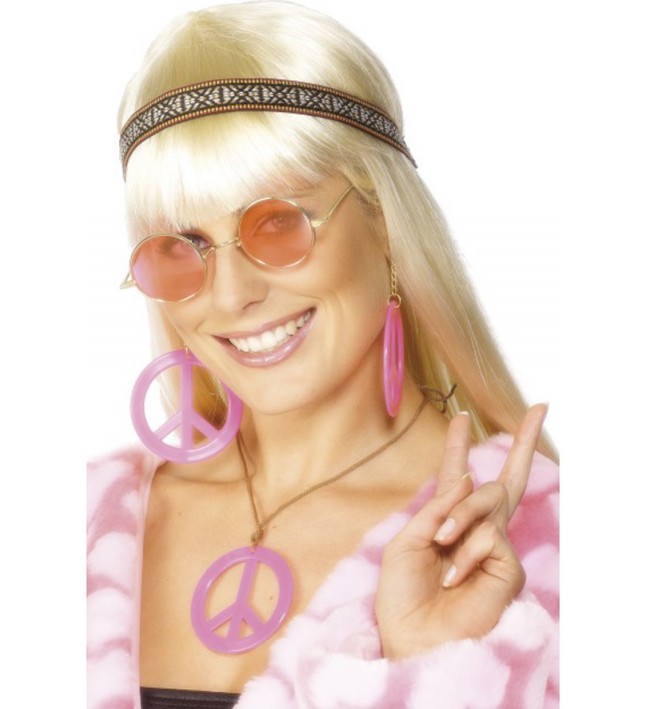 Hippie Kit With Headband,Specs And Jewellery