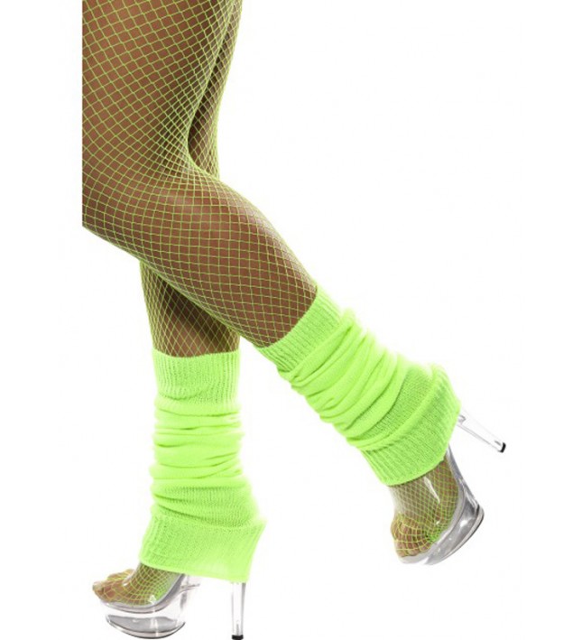 Ladies Neon Green Legwarmers