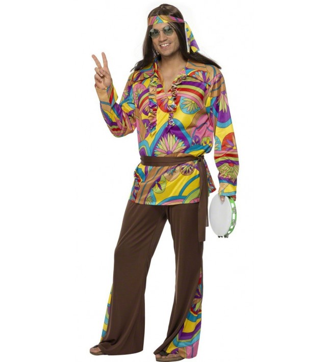 Psychedelic Hippie Man Costume