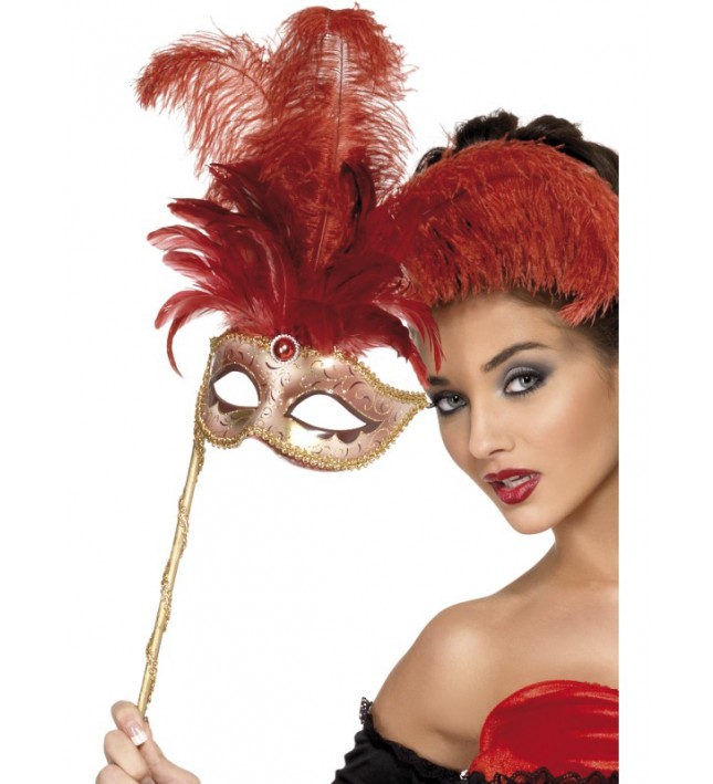 Red And Gold Eye Mask