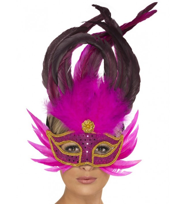 Bright Pink Can Can Eye Mask