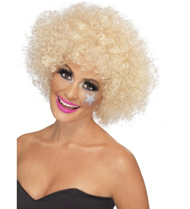 70s Funky Afro Wig Blonde