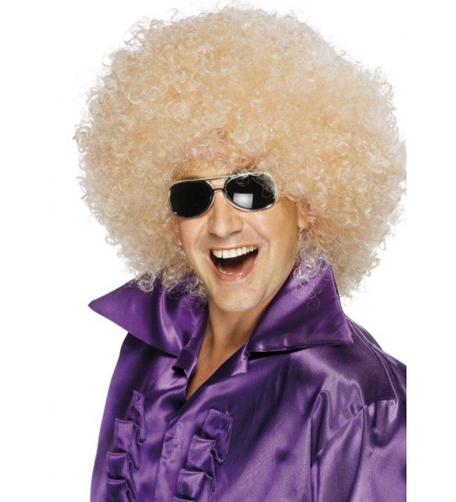 70s Mega Huge Afro Wig Blonde