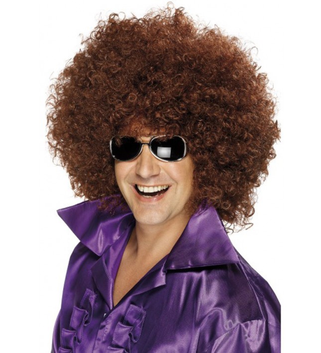 70s Mega Huge Afro Wig Brown