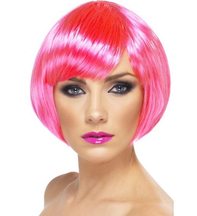 Babe Wig Neon Pink