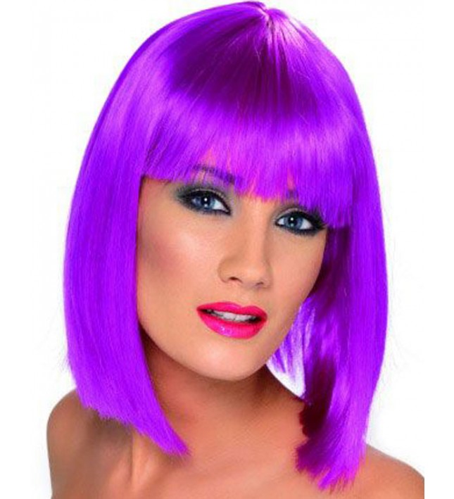 Neon Purple Glam Wig