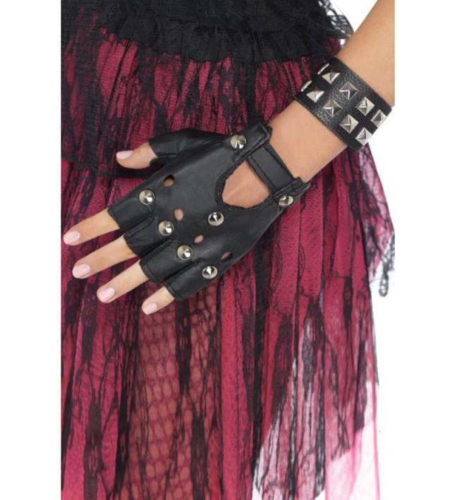 Adult Black Punk Wristband