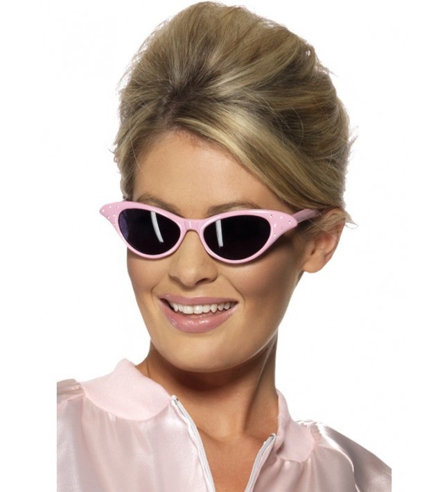 50's Pink Rock And Roll Glasses