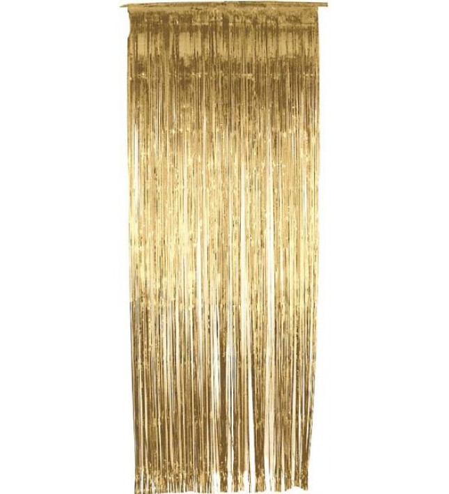 Shimmer Gold Curtain Smiffys