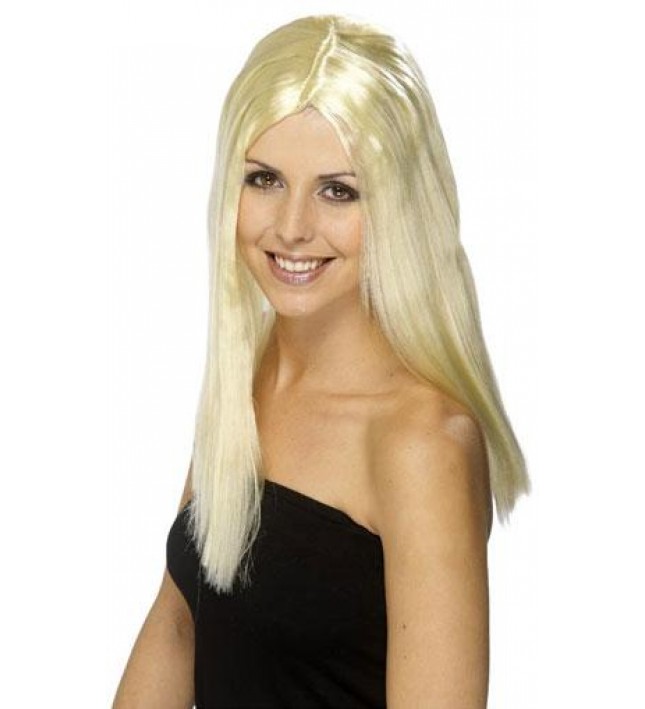 Star Style Wig Blonde Fancy Dress Smiffys