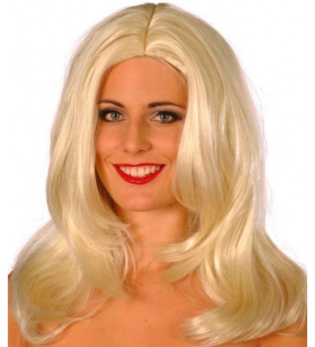 Superstar Wig Platinum Fancy Dress Smiffys