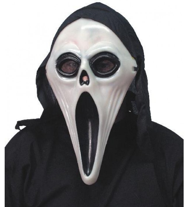 Scream Scary Non Licenced Mask - glow in the dark Smiffys