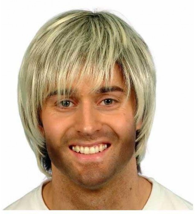 Boy Band Wig Blonde And Brown Fancy Dress Smiffys