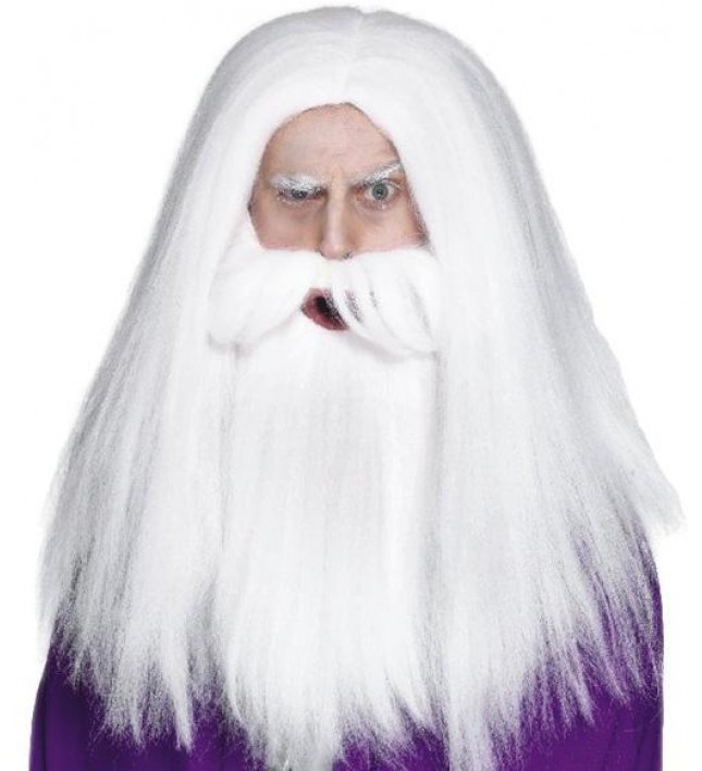 Magician Wig And Beard Set Smiffys