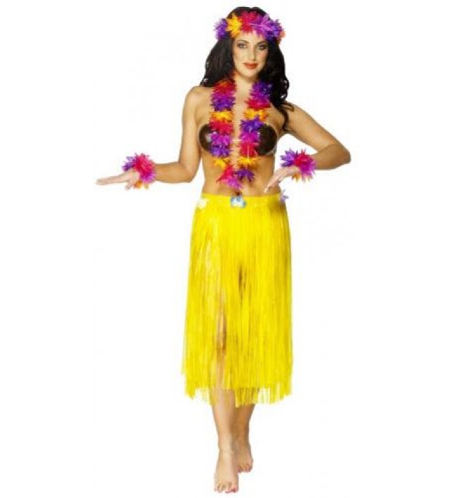 Hawaiian 4 Piece Garland Fancy Dress Set