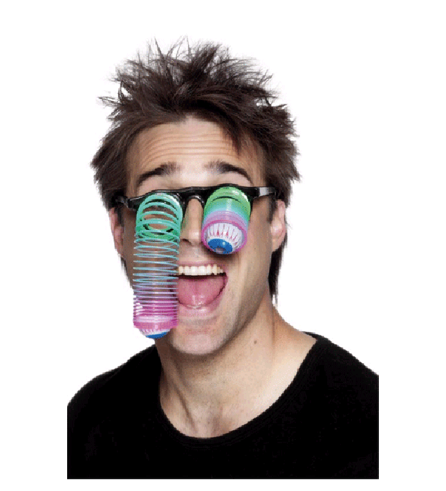 Neon Droopy Eye Specs / Glasses