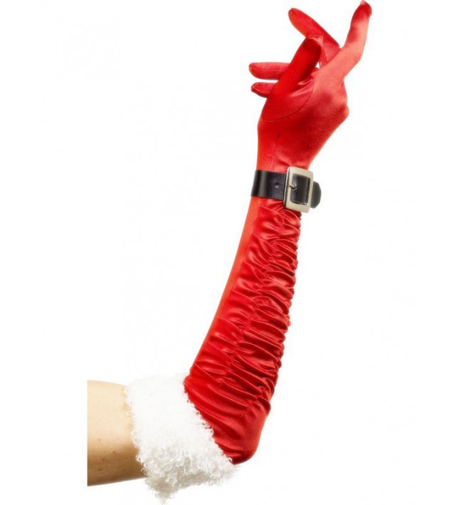 Long Santa Gloves