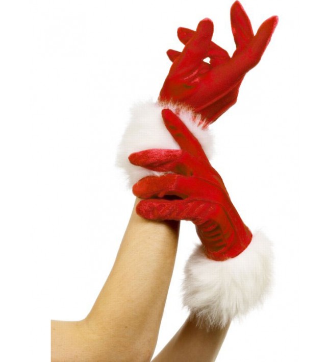 Short Santa Gloves