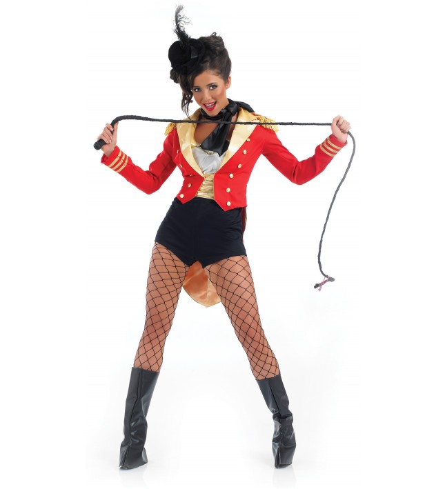 Ladies circus ringmaster fancy dress costume
