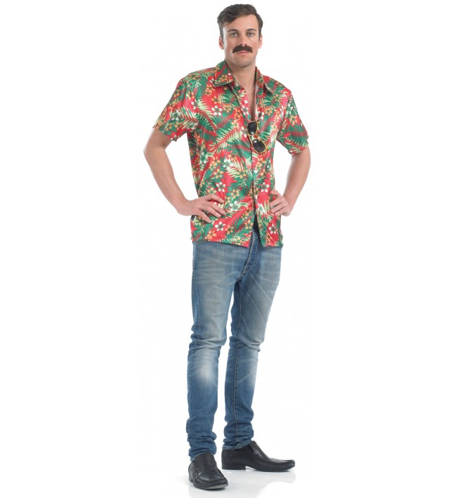 Mens Hawaiian Fancy Dress Shirt