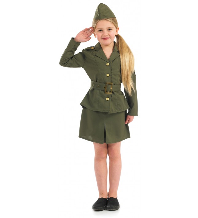 Girls WW2 fancy dress costume
