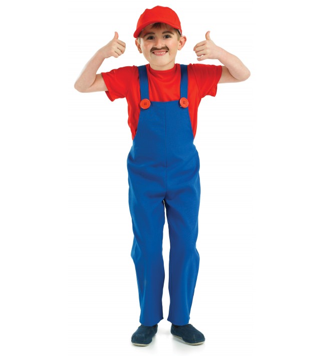 Boys Super Mario Fancy Dress Costume