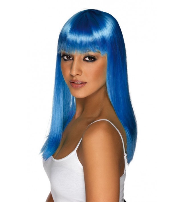 Ladies Blue Fancy Dress Wig
