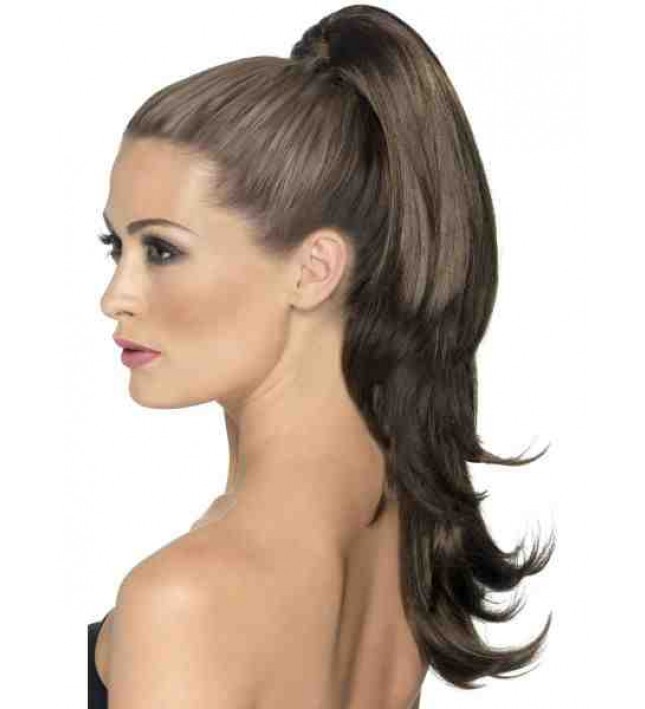 Ladies Long Brown Ponytail Hair Extension