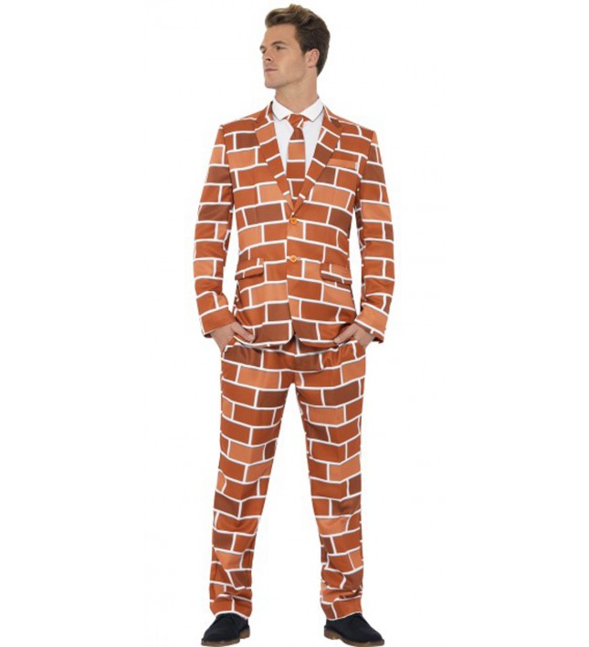 Mens Off The Wall Fancy Dress Stand Out Suit