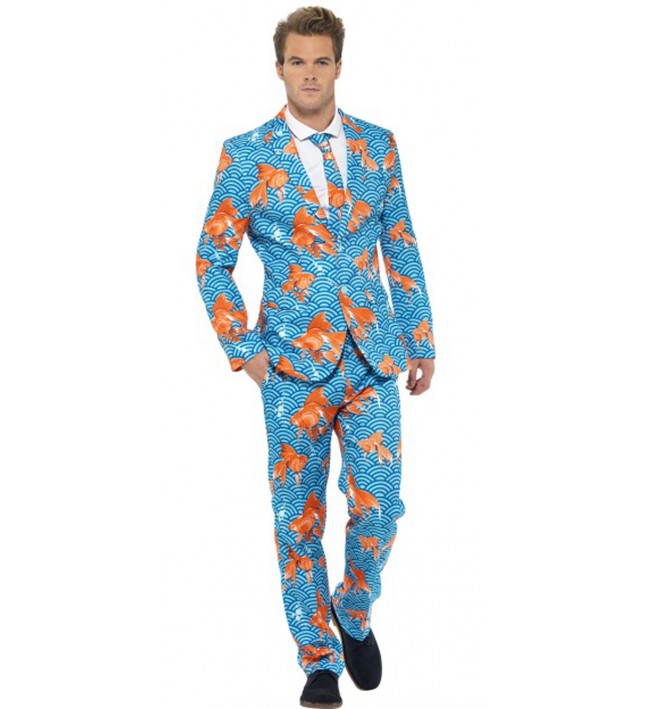 Mens Stand Out Goldfish Fancy Dress Suit