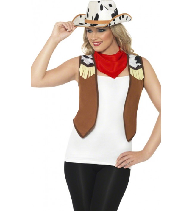 Ladies Cowgirl Fancy Dress Instant Kit