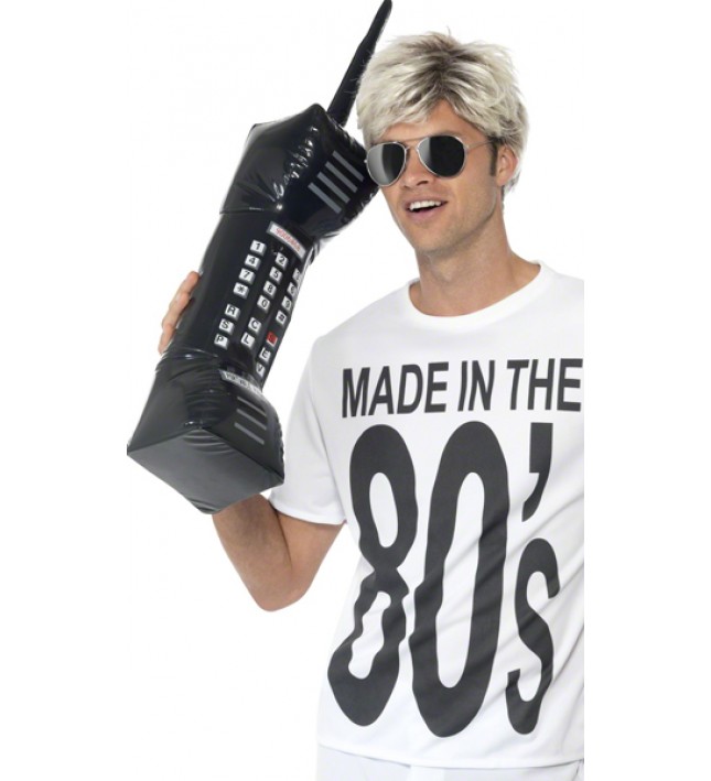 80s Inflatable Retro Fancy Dress Mobile Phone