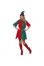 Ladies Elf  Christmas Costume Smiffys