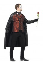 Mens Halloween Dark Opera Masquerade Fancy Dress