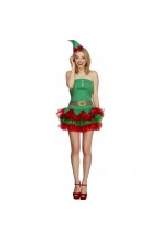 Ladies Sexy Christmas Elf Costume