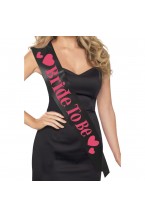 Black Bride To Be Sash