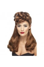 40s Vintage Wig Auburn