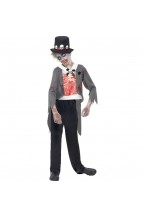 Boys Halloween Zombie Groom Fancy Dress Costume
