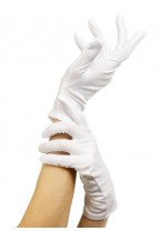 Ladies Short White Gloves