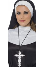 Silver Ornate Nuns Cross