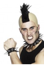 Mens Punk Choker And Wristband