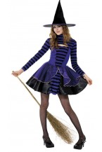 Teen stripe Dark Fairy Costume