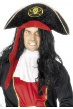 Mens Pirate Hat With Skull And Crossbones
