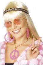 Hippie Kit With Headband,Specs And Jewellery