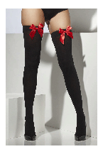 Black Stockings With Red Bows 